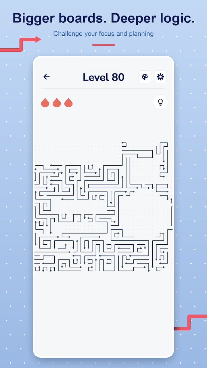 Arrows Go! arrow logic puzzle gameplay screenshot 3