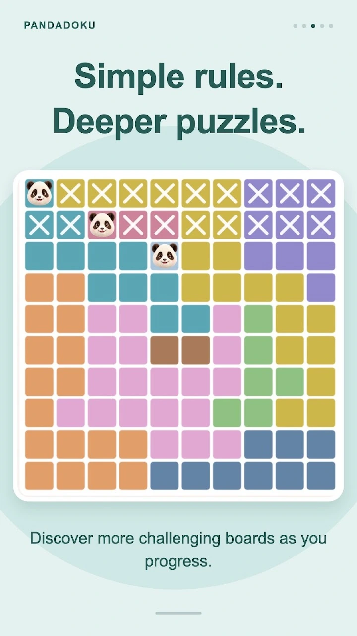 Pandadoku colorful board and panda logic puzzle gameplay screenshot 3